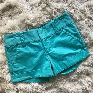 Alice and Olivia teal shorts